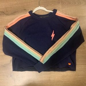 NAVY AND PASTEL AVIATOR NATION HOODIE